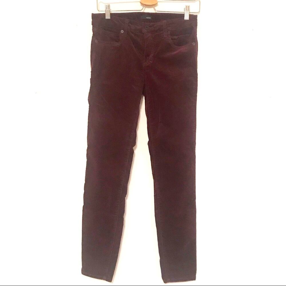 Edyson burgundy skinny corduroy pants SZ 26